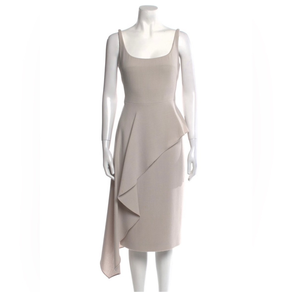 Cushnie Square Neck Midi Dress